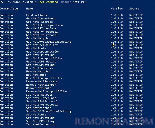 модуль powershell NetTCPIP для управления сетевыми настройками в windows