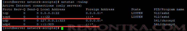 в netstat показывается ipv6 адрес, как полностью отключить на сервере centos