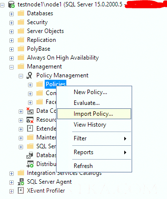 политики sql server