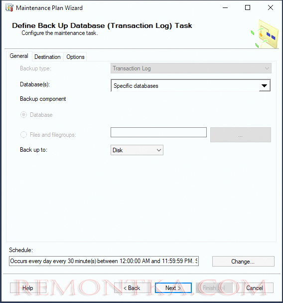 настройка резевного копирования журнала транзакций microsoft sql server