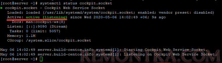 systemctl enable cockpit.socket включить службу