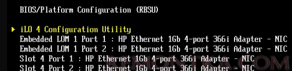 iLo 4 Configuration Utility