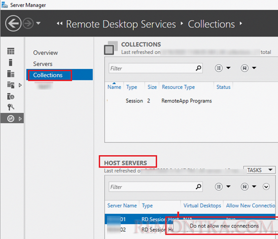 rds коллекция Do not allow new connections