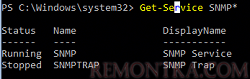 проверить состояние службы SNMP из powershell