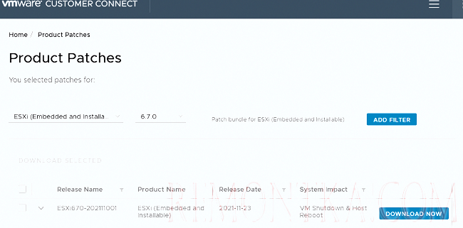 Скачать обновления для vmware esxi