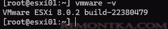 получить номер билда esxi