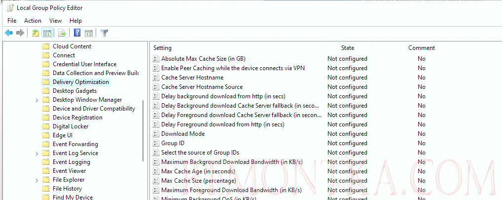 параметры групповых политик для тонкой настройки Delivery Optimization в Windows 