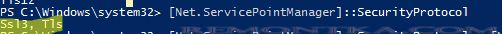 версия протокола TLS в PowerShell по-умолчанию