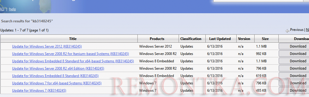 скачать обновление Windows для поддержки TLS 1.2 