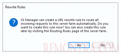 IIS создает правила URL Rewrite