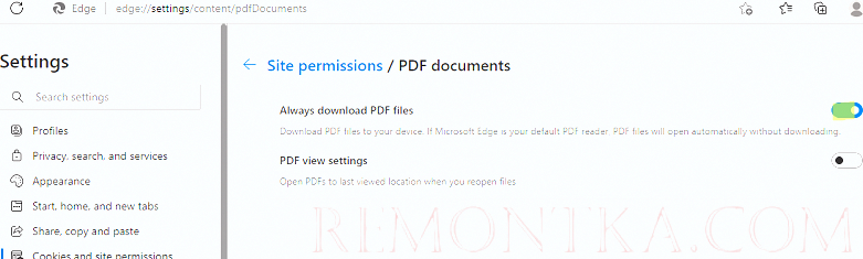 всегда скачивать pdf файлы в microsoft edge но не открывать их