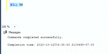 sql kill - принудительно завершить зависший процесс в sql server