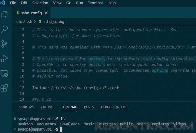 подключение к SSH хосту из Visual Studio Code