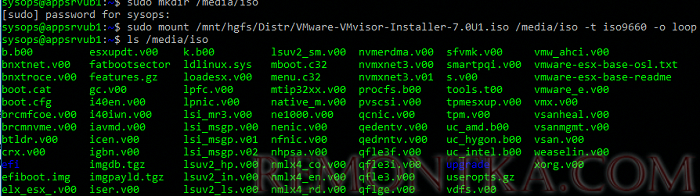 linux команда mount iso образа