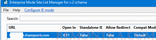 Enterprise Mode Site List Manger v2 