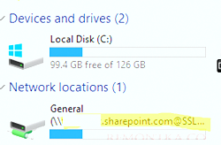 Сетевой диск SharePoint в проводнике Windows