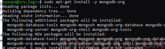 установка mongodb