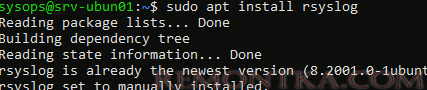 установка rsyslog в linux