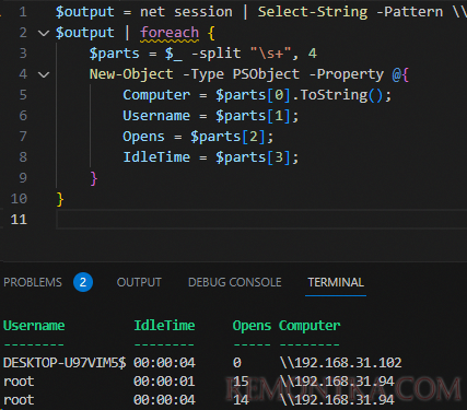 PowerShell скрипт для автоматического отключений клиентов при превышении количество одновременных подключений