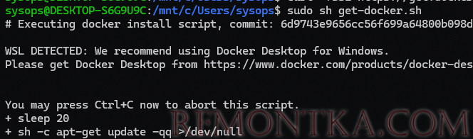 Установка docker engine в WSL2 на Windows