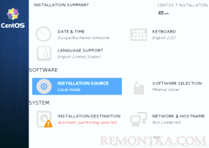 Установка CentOS 7