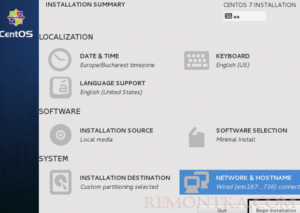 Установка CentOS 7