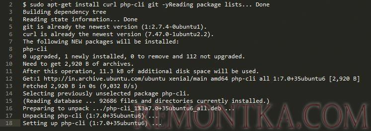 Установка Composer Ubuntu 16.04