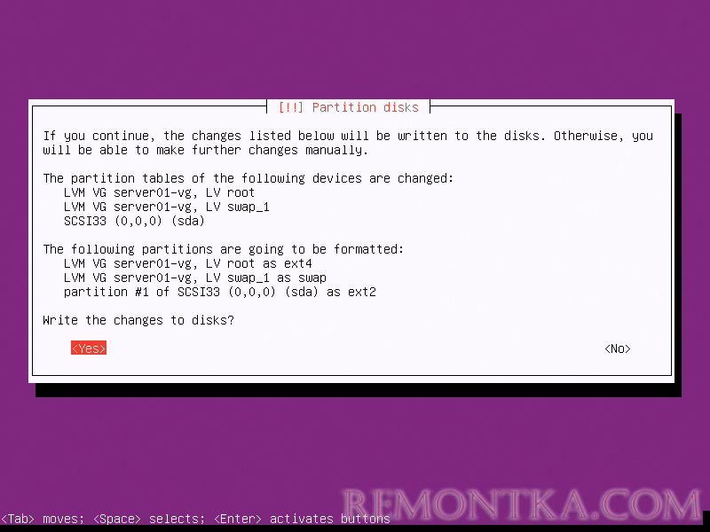 Установка Ubuntu Server 16.04 пошагово