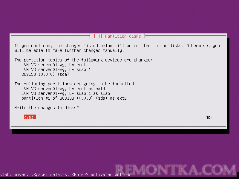 Установка Ubuntu Server 16.04 пошагово