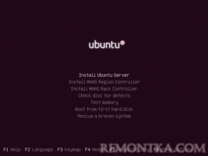 Установка Ubuntu 16.04 Server Edition
