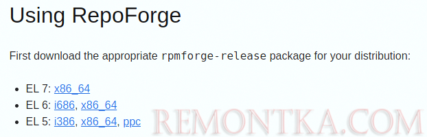 Список версий RepoForge