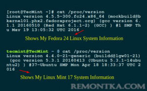 Как узнать версию Linux