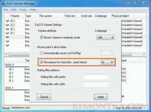 Подключение EXT4 в Windows 7/8/8.1/10
