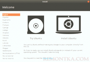 Установка Ubuntu 18.04