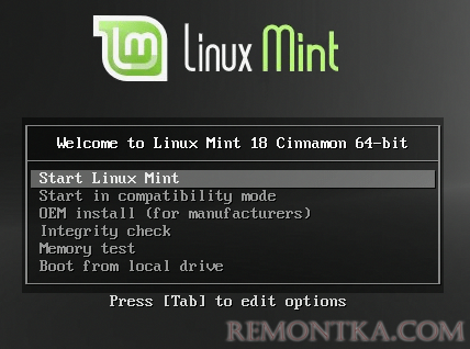 Установка Linux Mint 18 Sarah