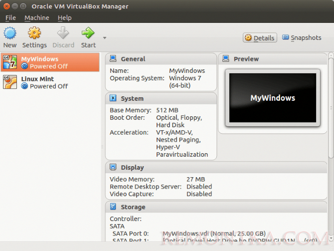 Виртуальные машины для Linux