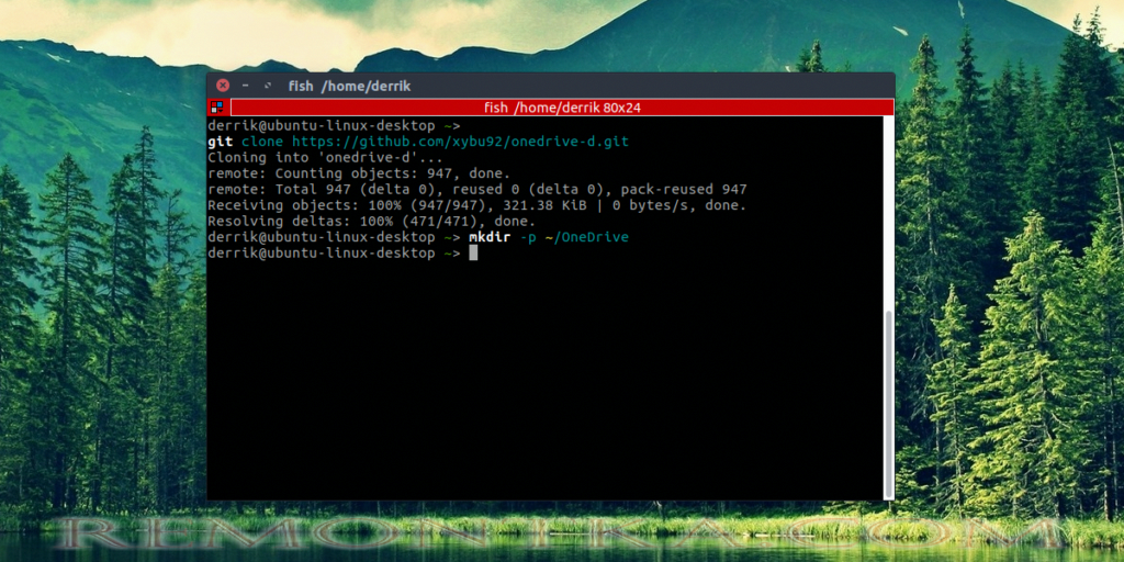 Подключение OneDrive в Linux