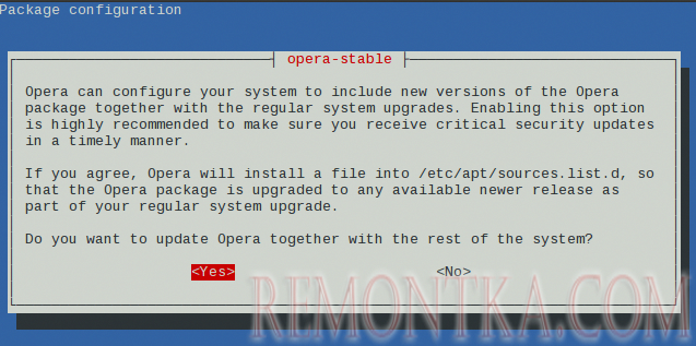 Установка Opera в Ubuntu 17.04