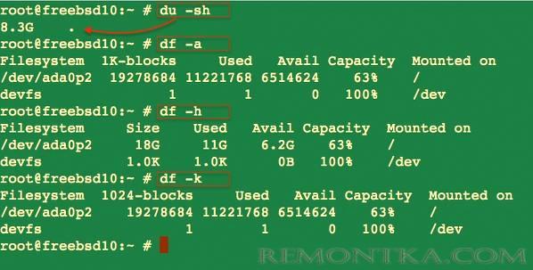 Как узнать свободное место на диске в Linux