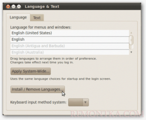 Как поменять язык системы в Ubuntu 17.04