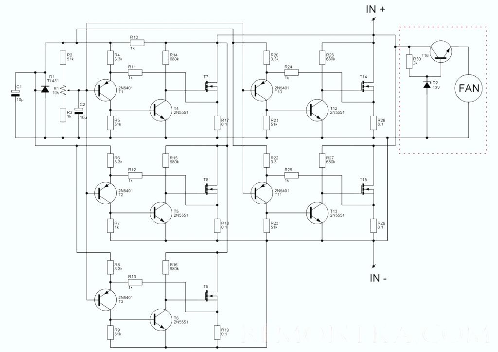 Мощная и простая в сборе электронная нагрузка на транзисторах 30В 20А своими руками