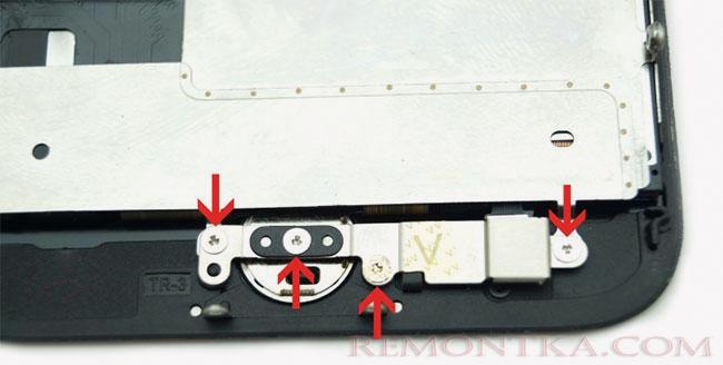 Крепление кнопки домой