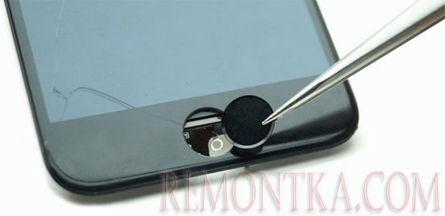 Снятие кнопки Touch ID