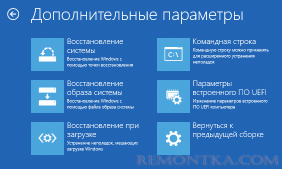 Расширенные варианты восстановления