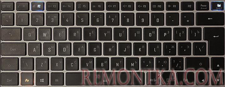 Вход в БИОС или UEFI с клавиатуры