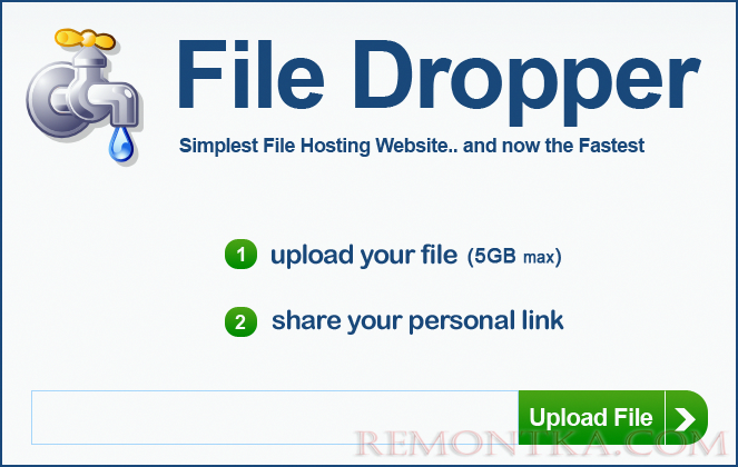 Сервис передачи файлов File Dropper
