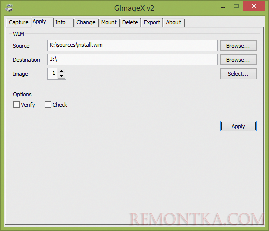 установка Windows на флешку