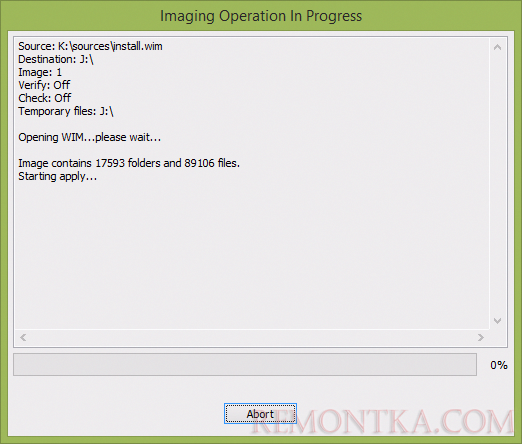 Копирование Windows 8 на USB