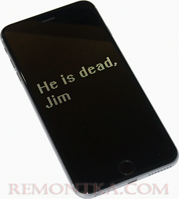 Черный экран на iPhone