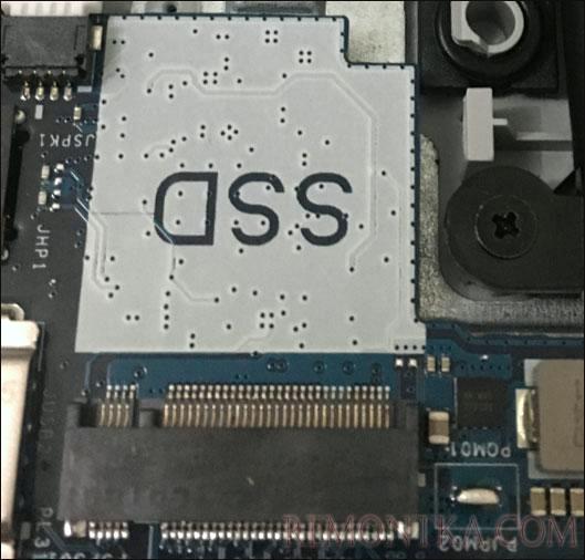 Слот для SSD M.2 на ноутбуке